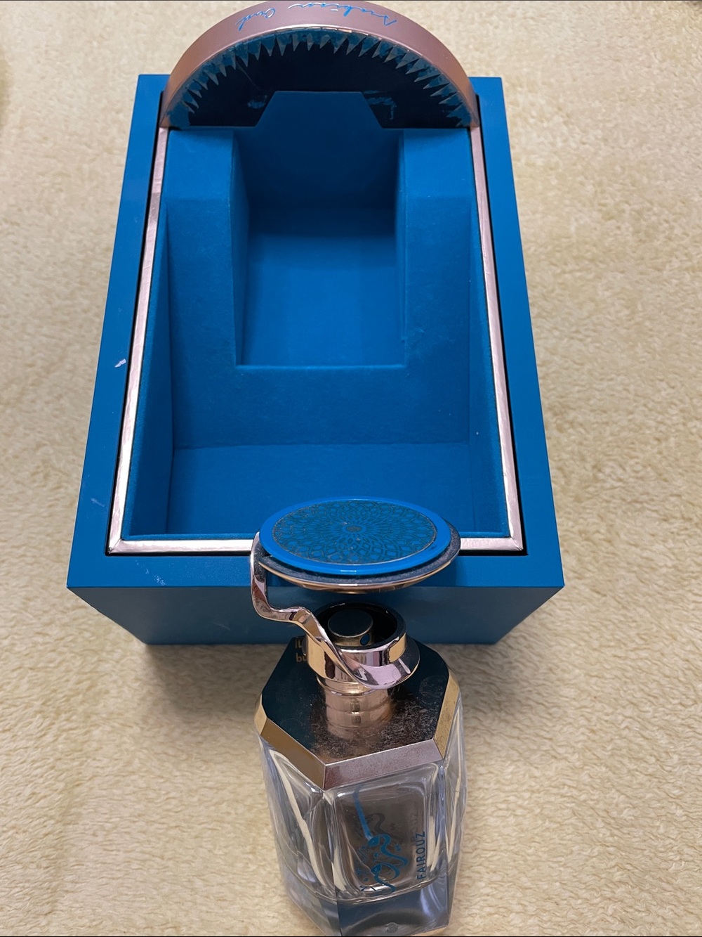 Empty bottle Blue Decorative Perfume Bottle - Brand: